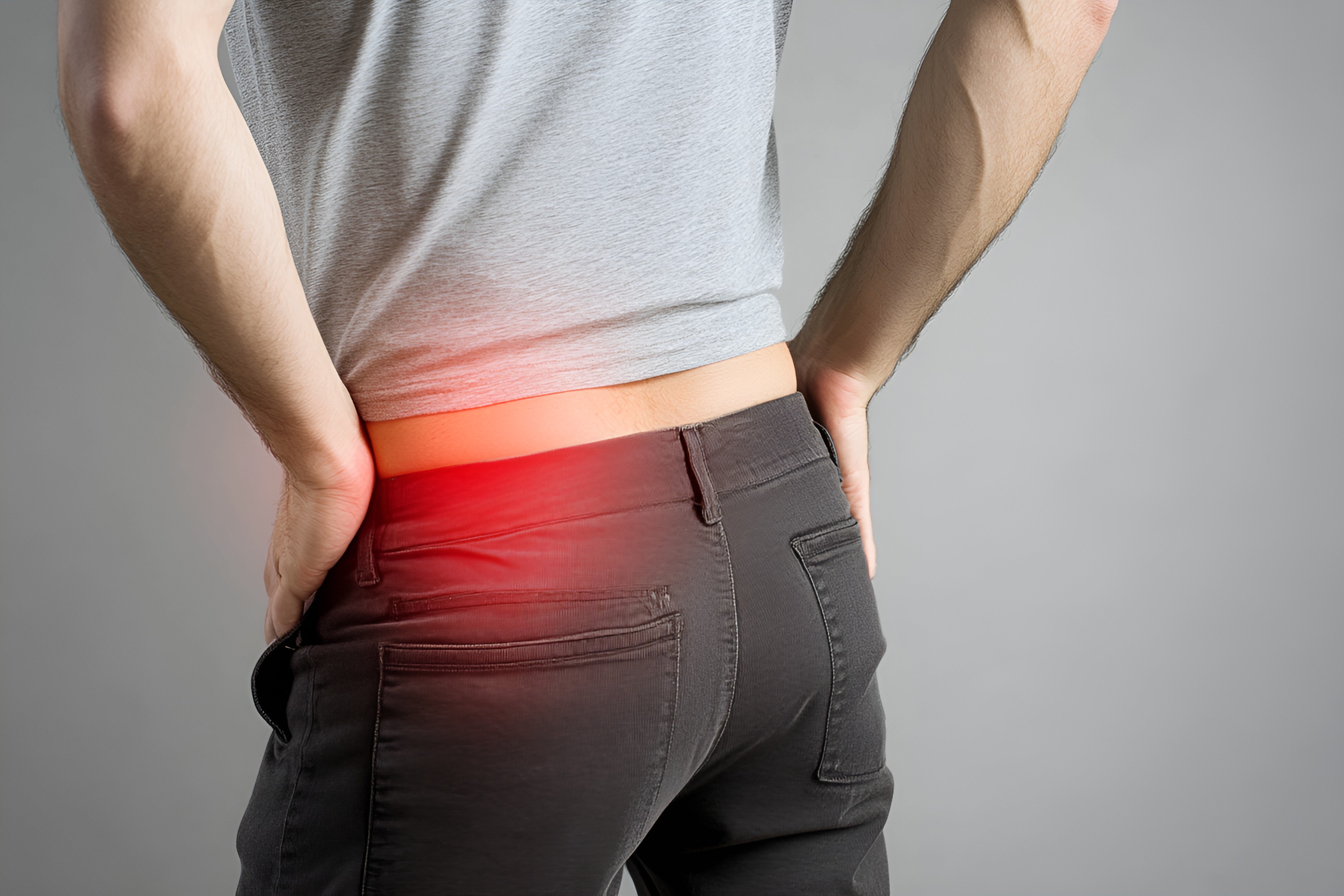 简约风成年男性背对双手扶腰红色高亮疼痛区域插画（商业使用）.jpg